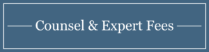 Cases Counsel and Expert Fees