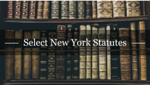 Select New York Statutes