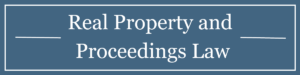 Real Property Actions and Procedures Law