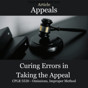Article Curing Errors