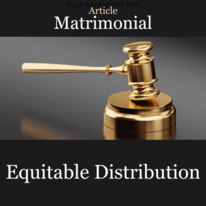 Article Equitable Distribution