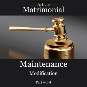 Article Maintenance Modification