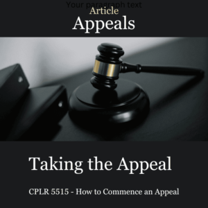 Article Taking the Appeal