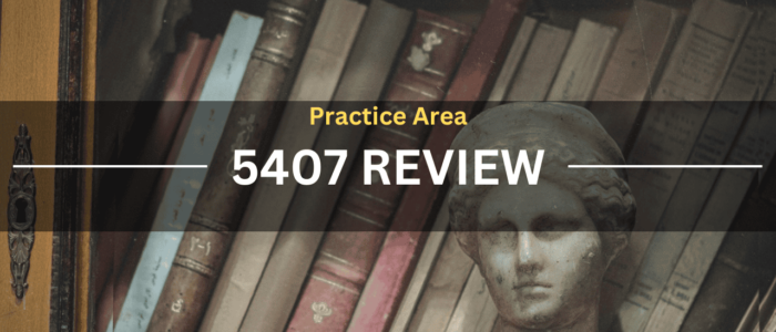 Practice Area CPLR 5407 Review