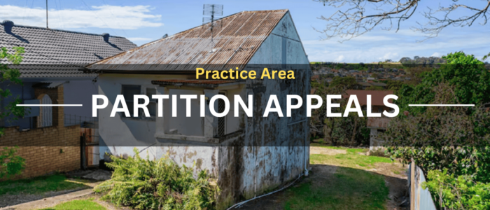 Practice Area Partition Appeals