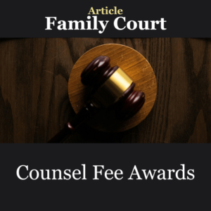Article: Family Court Counsel Fee Awards